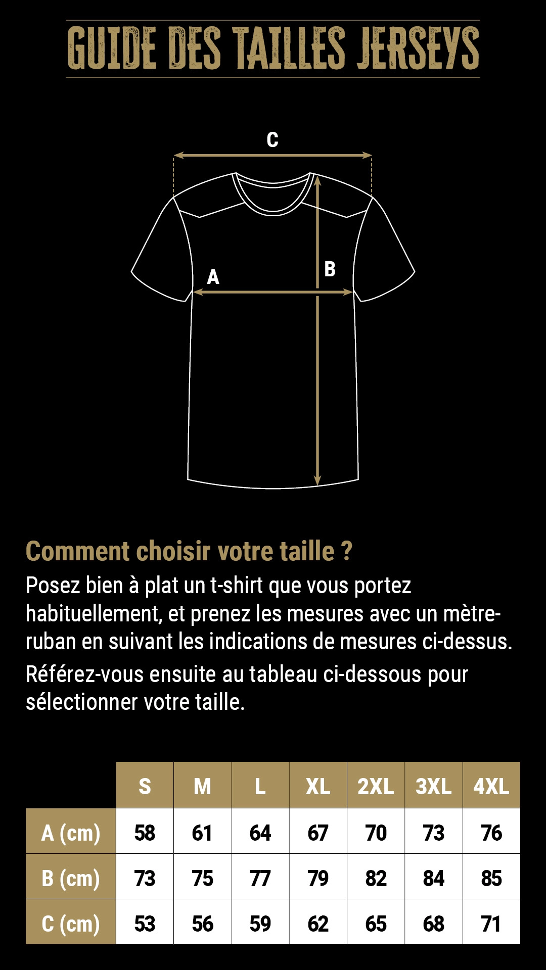 Guide des tailles