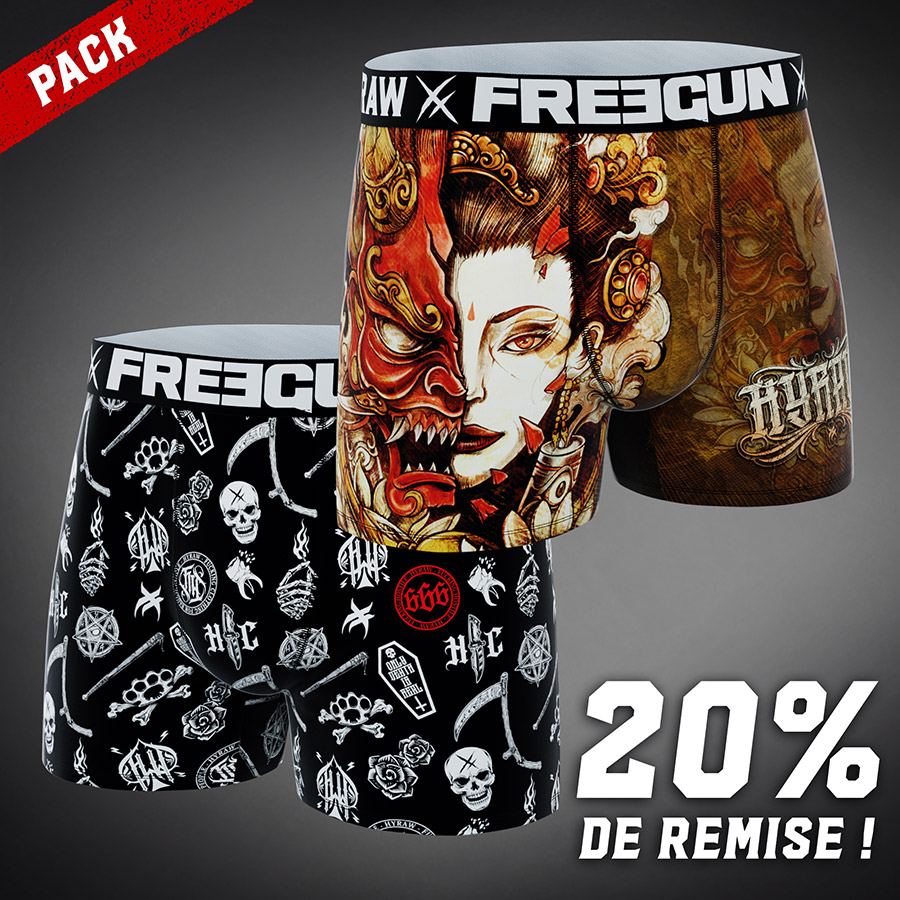 PACK 2 BOXERS FREEGUN