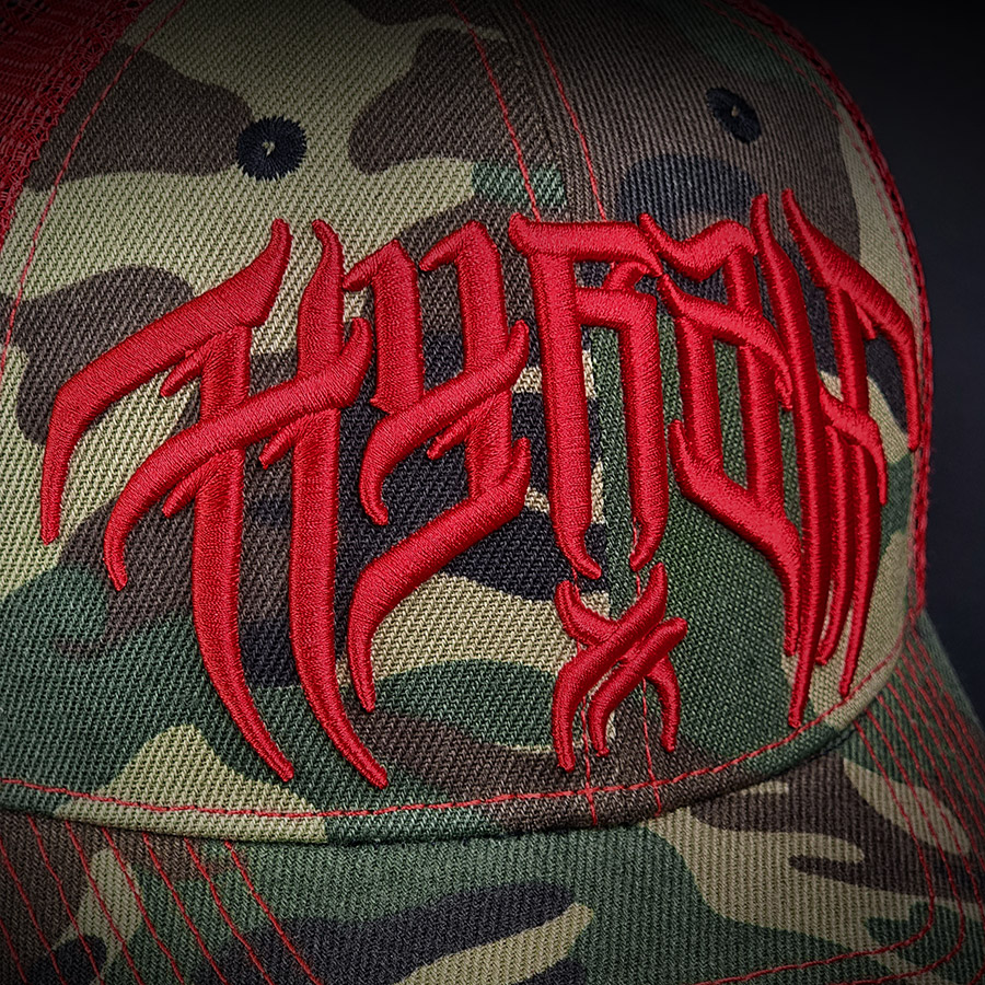 CASQUETTE TRUCKER CAMO RED