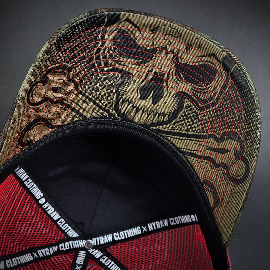 CASQUETTE TRUCKER CAMO RED