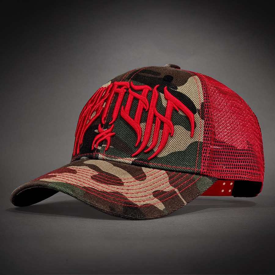 CASQUETTE TRUCKER CAMO RED