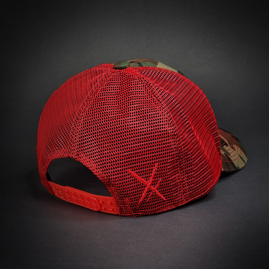 CASQUETTE TRUCKER CAMO RED