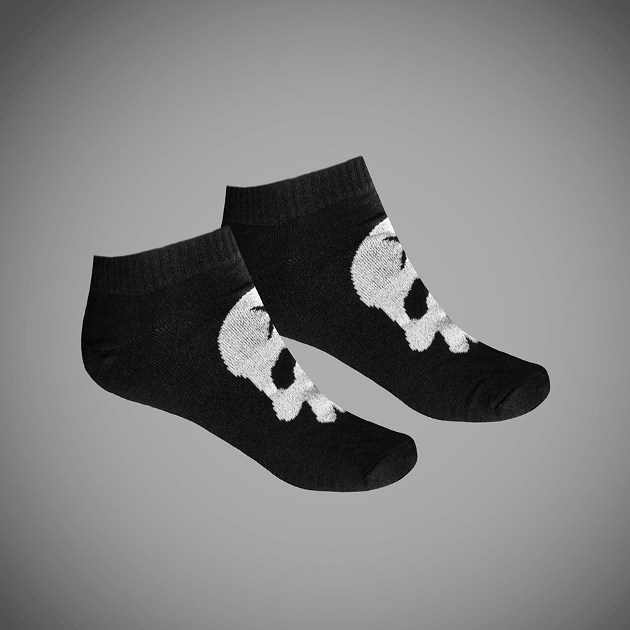 CHAUSSETTES COURTES SKULL BLACK