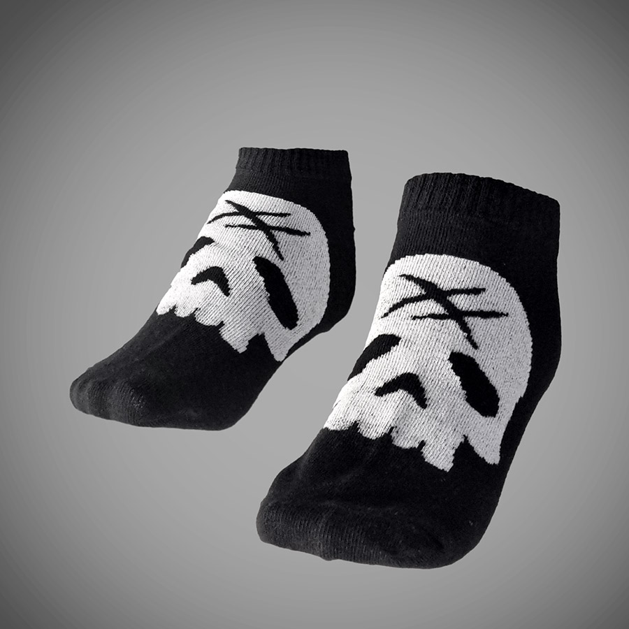 CHAUSSETTES COURTES SKULL BLACK