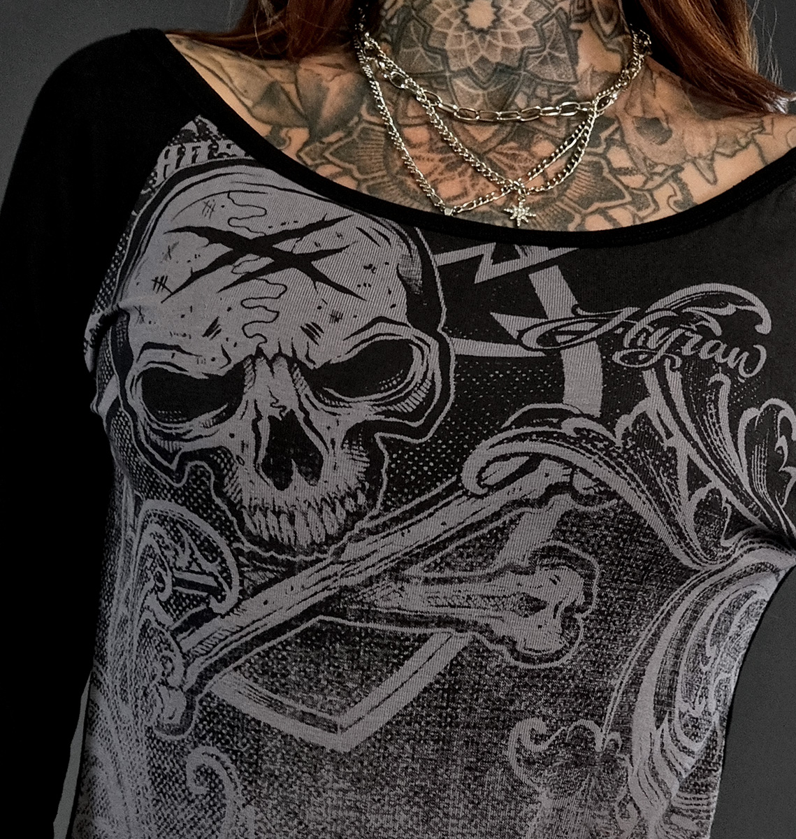 T-SHIRT FEMME LS GRAVE