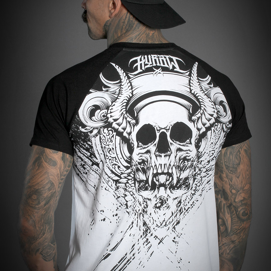 T-SHIRT RAGLAN GRAPHIC SKULL