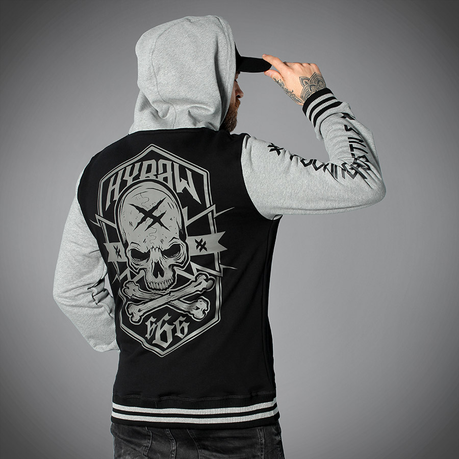 VESTE ZIPPEE HOSTILE GREY