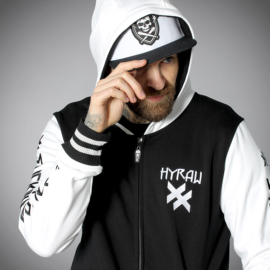 VESTE ZIPPEE HOSTILE WHITE