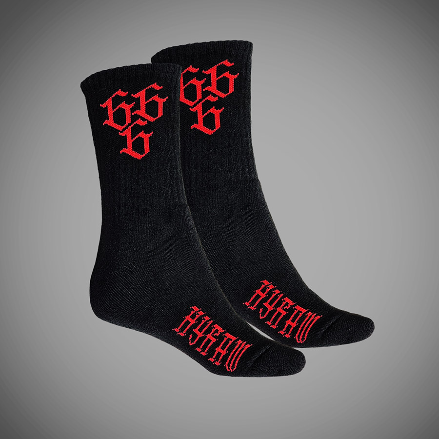 CHAUSSETTES 666 CLASSIC RED