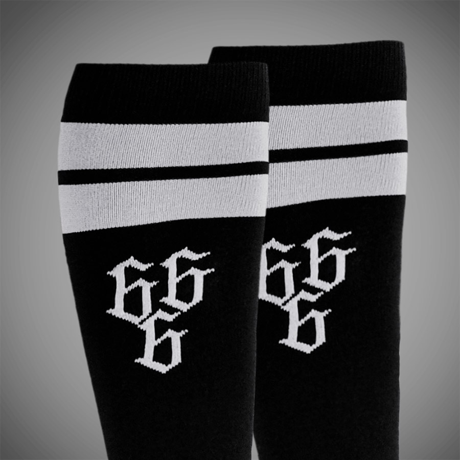 CHAUSSETTES 666 KNEE BLACK