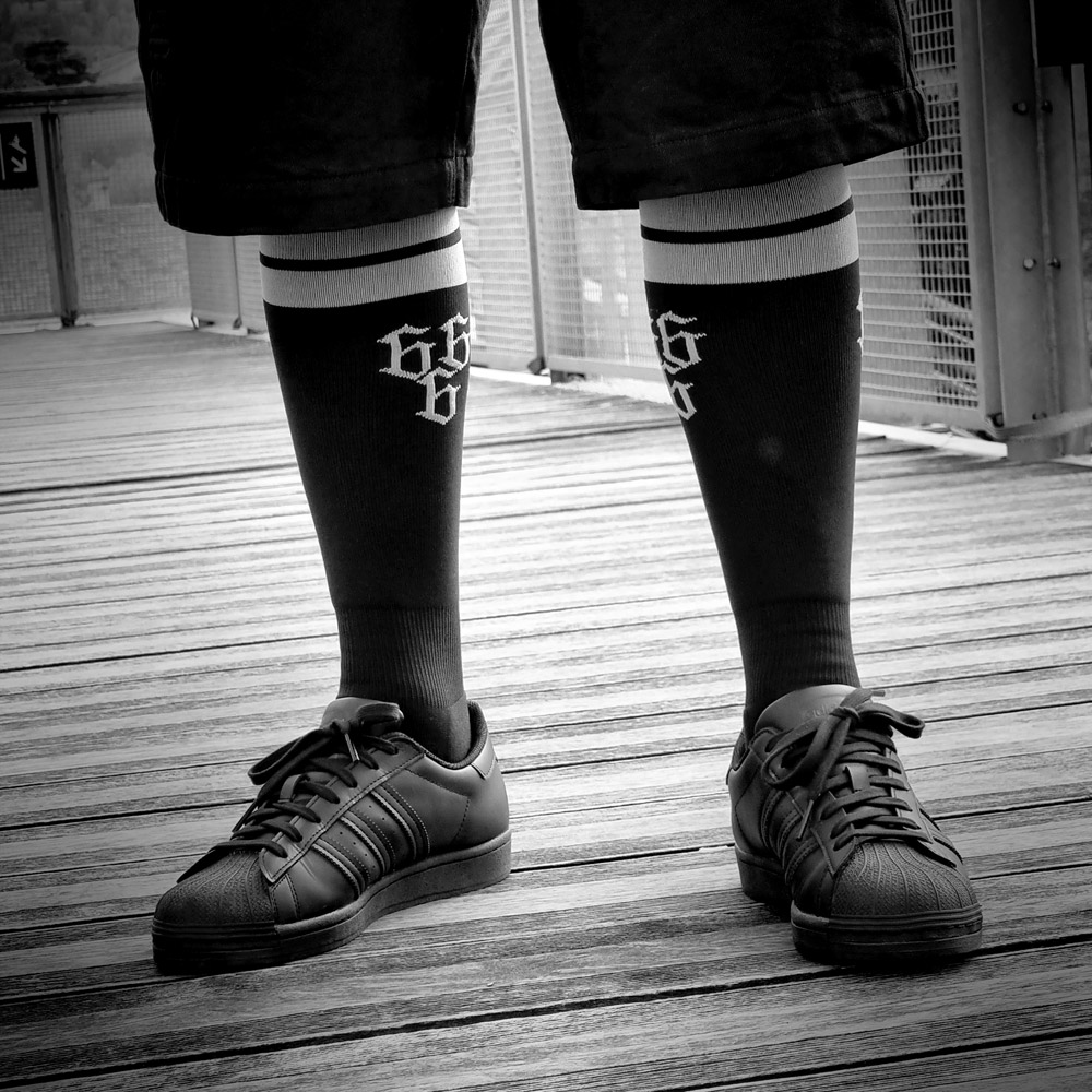 CHAUSSETTES 666 KNEE BLACK