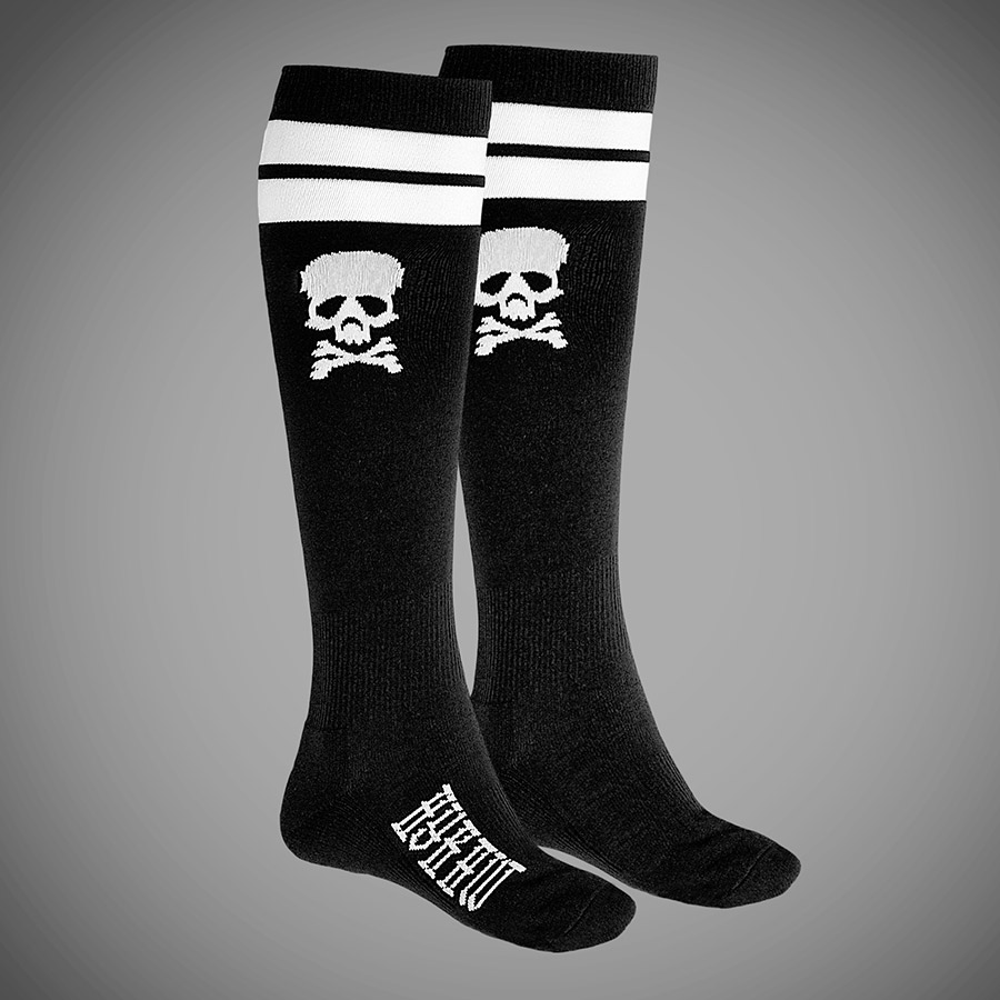 CHAUSSETTES SKULL KNEE BLACK